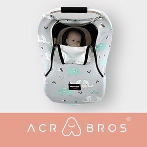 Acrabros Elephant Print Baby Seat Cover, MSRP‎ $25